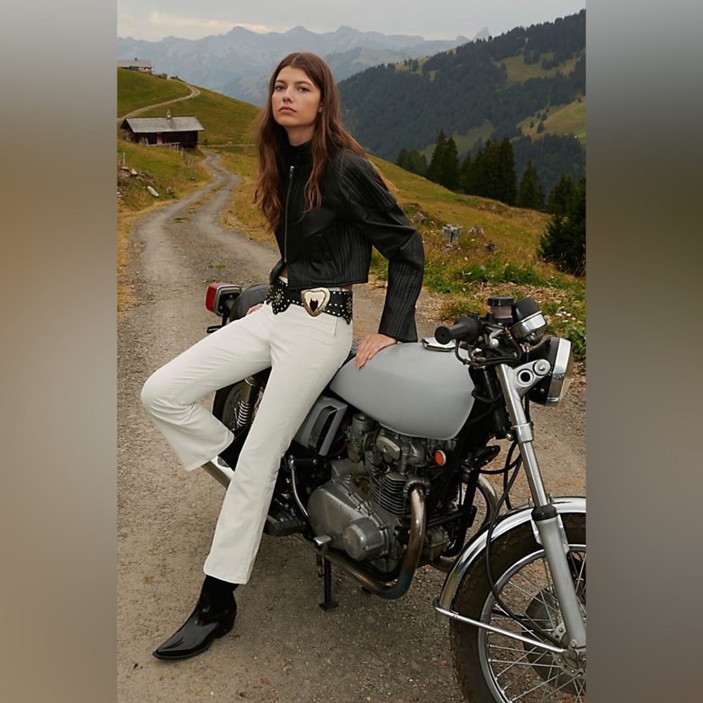 Free People We The Free Trixie Mini Moto Jacket - Picture 4 of 13